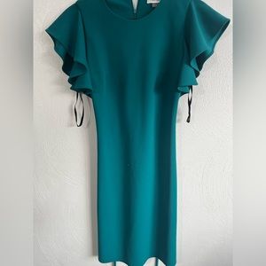 Calvin Klein green work dress
